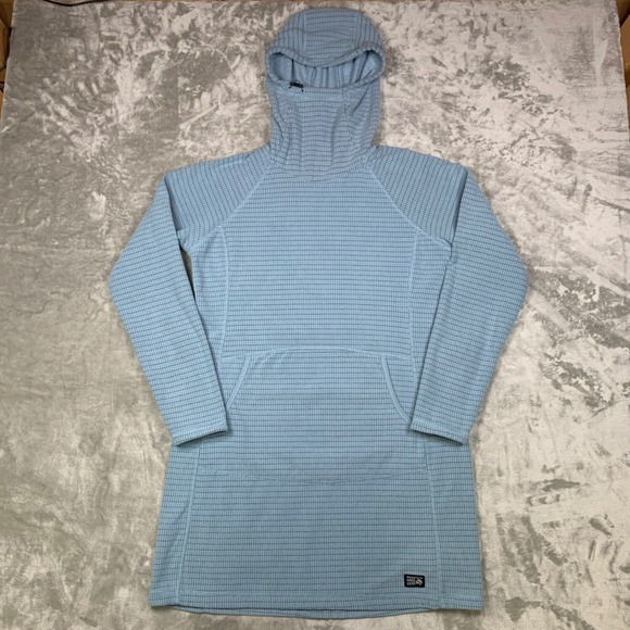 Mountain Hardwear Dresses & Skirts - Mountain Hardwear Summit Grid Dress Balaclava Hood Fleece W's S Kangaroo Pocket